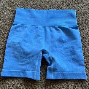 blue biker shorts